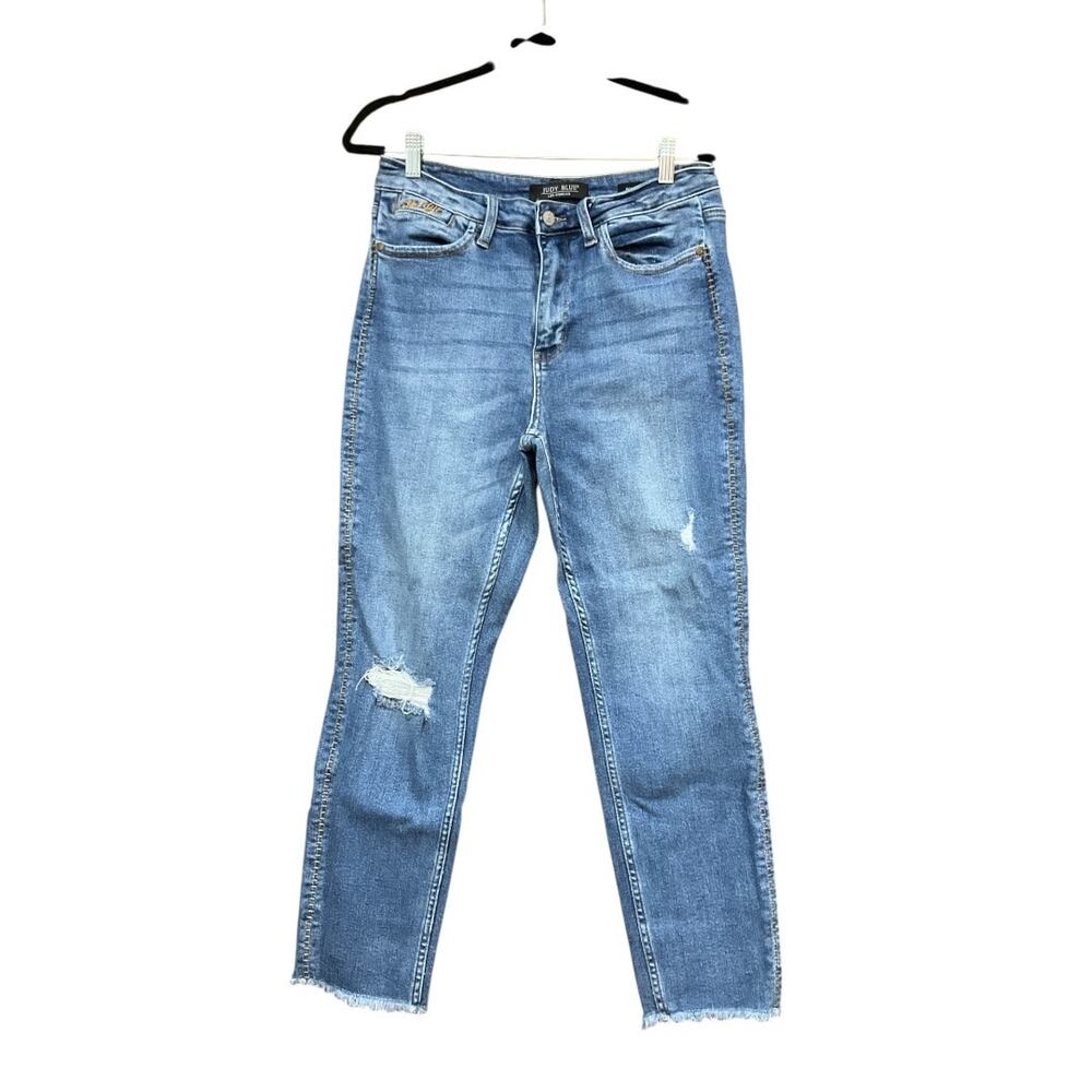 Judy Blue Jeans Women Blue Boyfriend Fit 29
